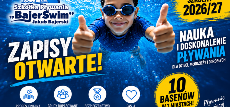 Nauka pływania dla dzieci i&nbsp;dorosłych – Oferta BajerSwim 2026/27